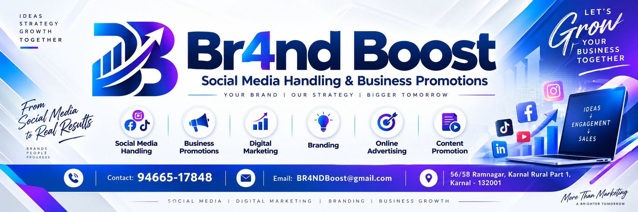 BR4ND BOOST services and business promotion banner